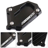 Maxbell Motorcycle Kick Stand Aluminum Alloy Enlarger Plate for BMW R1200GS Adv Black