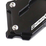 Maxbell Motorcycle Kick Stand Aluminum Alloy Enlarger Plate for BMW R1200GS Adv Black
