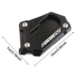 Maxbell Motorcycle Kick Stand Aluminum Alloy Enlarger Plate for BMW R1200GS Adv Black