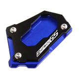 Maxbell Motorcycle Kick Stand Aluminum Alloy Enlarger Plate for BMW R1200GS Adv Black Blue