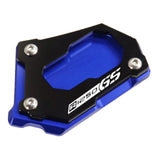 Maxbell Motorcycle Kick Stand Aluminum Alloy Enlarger Plate for BMW R1200GS Adv Black Blue
