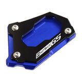 Maxbell Motorcycle Kick Stand Aluminum Alloy Enlarger Plate for BMW R1200GS Adv Black Blue