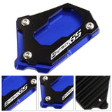 Maxbell Motorcycle Kick Stand Aluminum Alloy Enlarger Plate for BMW R1200GS Adv Black Blue