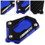 Maxbell Motorcycle Kick Stand Aluminum Alloy Enlarger Plate for BMW R1200GS Adv Black Blue