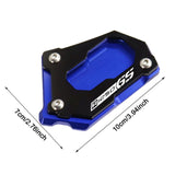 Maxbell Motorcycle Kick Stand Aluminum Alloy Enlarger Plate for BMW R1200GS Adv Black Blue