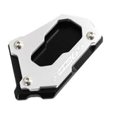 Maxbell Motorcycle Kick Stand Aluminum Alloy Enlarger Plate for BMW R1200GS Adv Black Silver