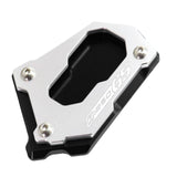 Maxbell Motorcycle Kick Stand Aluminum Alloy Enlarger Plate for BMW R1200GS Adv Black Silver