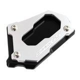 Maxbell Motorcycle Kick Stand Aluminum Alloy Enlarger Plate for BMW R1200GS Adv Black Silver