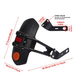 Maxbell Motorcycle Mudguard Sturdy Spare Parts Accessories Rear Wheel Fender B