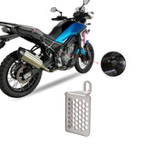 Maxbell Rear Brake Fluid Reservoir Guard Cover Protector for Cfmoto 450MT 450SR Argent