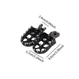 Maxbell Motorcycle Foot Pegs Sturdy Stable Wide Footpegs for Rmz250 2010-2019 Black