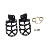 Maxbell Motorcycle Foot Pegs Sturdy Stable Wide Footpegs for Rmz250 2010-2019 Black