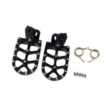 Maxbell Motorcycle Foot Pegs Sturdy Stable Wide Footpegs for Rmz250 2010-2019 Black
