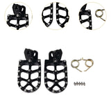 Maxbell Motorcycle Foot Pegs Sturdy Stable Wide Footpegs for Rmz250 2010-2019 Black