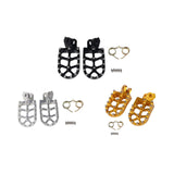 Maxbell Motorcycle Foot Pegs Sturdy Stable Wide Footpegs for Rmz250 2010-2019 Black