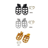 Maxbell Motorcycle Foot Pegs Sturdy Stable Wide Footpegs for Rmz250 2010-2019 Black