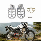 Maxbell Motorcycle Foot Pegs Sturdy Stable Wide Footpegs for Rmz250 2010-2019 Silver