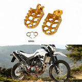 Maxbell Motorcycle Foot Pegs Sturdy Stable Wide Footpegs for Rmz250 2010-2019 Gold