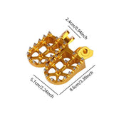 Maxbell Motorcycle Foot Pegs Sturdy Stable Wide Footpegs for Rmz250 2010-2019 Gold