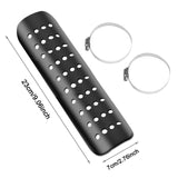 Maxbell Motorcycle Exhaust Heat Shield Motorcycle Accessory Easy Installation Simple Black