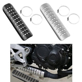 Maxbell Motorcycle Exhaust Heat Shield Motorcycle Accessory Easy Installation Simple Black
