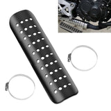 Maxbell Motorcycle Exhaust Heat Shield Motorcycle Accessory Easy Installation Simple Black