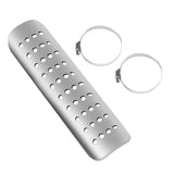 Maxbell Motorcycle Exhaust Heat Shield Motorcycle Accessory Easy Installation Simple Silver