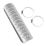 Maxbell Motorcycle Exhaust Heat Shield Motorcycle Accessory Easy Installation Simple Silver
