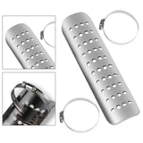 Maxbell Motorcycle Exhaust Heat Shield Motorcycle Accessory Easy Installation Simple Silver