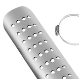 Maxbell Motorcycle Exhaust Heat Shield Motorcycle Accessory Easy Installation Simple Silver