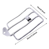 Maxbell Baggage Carrier High Performance Motorcycles Rear Mounting Rack argent