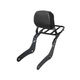 Maxbell Motorcycle Sissy Bar Backrest Assembly Passenger Assembled Backrest Rear Pad black