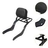 Maxbell Motorcycle Sissy Bar Backrest Assembly Passenger Assembled Backrest Rear Pad black