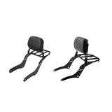 Maxbell Motorcycle Sissy Bar Backrest Assembly Passenger Assembled Backrest Rear Pad black