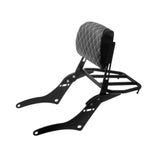 Maxbell Motorcycle Sissy Bar Backrest Assembly Passenger Assembled Backrest Rear Pad grid