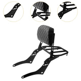 Maxbell Motorcycle Sissy Bar Backrest Assembly Passenger Assembled Backrest Rear Pad grid