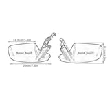 Maxbell Motorcycle Handlebar Hand Guards Replacement for CL250 CL 500 2023 2024 White