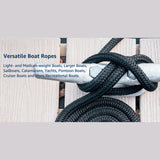 Maxbell Boat Dock Line Docking Lines Equipment Strong Double Braided Nylon Dock Line
