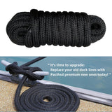 Maxbell Boat Dock Line Docking Lines Equipment Strong Double Braided Nylon Dock Line