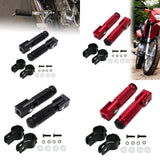 Maxbell Generic Motorcycle Foot Pegs Foldable Practical Footpegs for Motorcycle Black