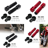 Maxbell Generic Motorcycle Foot Pegs Foldable Practical Footpegs for Motorcycle Black