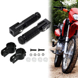 Maxbell Generic Motorcycle Foot Pegs Foldable Practical Footpegs for Motorcycle Black