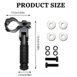 Maxbell Generic Motorcycle Foot Pegs Foldable Practical Footpegs for Motorcycle Black