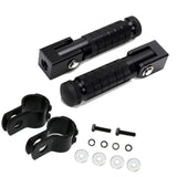 Maxbell Generic Motorcycle Foot Pegs Foldable Practical Footpegs for Motorcycle Black