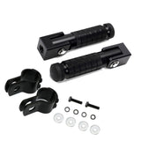 Maxbell Generic Motorcycle Foot Pegs Foldable Practical Footpegs for Motorcycle Black
