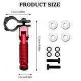 Maxbell Generic Motorcycle Foot Pegs Foldable Practical Footpegs for Motorcycle Red