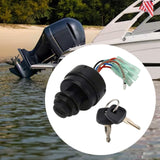 Maxbell Boat Ignition Key Switch Key Locking for Outboard Control Box Accessory