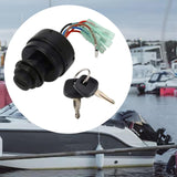 Maxbell Boat Ignition Key Switch Key Locking for Outboard Control Box Accessory
