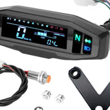 Maxbell Motorbike Odometer Universal LCD Speedometer for Accessory Repair Parts