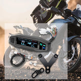 Maxbell Motorbike Odometer Universal LCD Speedometer for Accessory Repair Parts